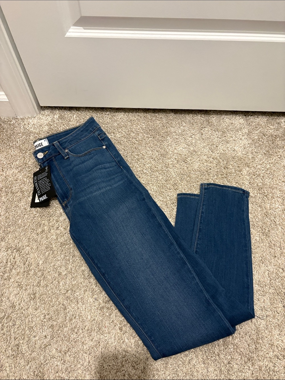 PAIGE Women’s Dark Blue Skinny Jeans